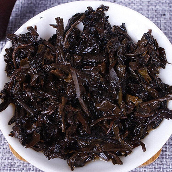 HelloYoungTea Pu'er Tea Cake Ripe Tea 357g Banzhang Golden Bud Ripe Tea Cake