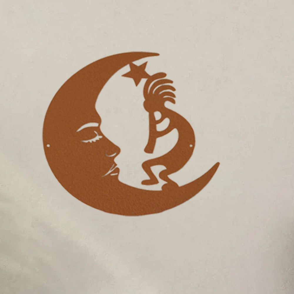 1 piece of rusty black metal cat wall decor, combines the moon metal logo with steel. The modern cat silhouette wall art sculpture is unique and charming. Full of artistic sense, adding a vivid atmosphere to the space, a great choice for home decorat