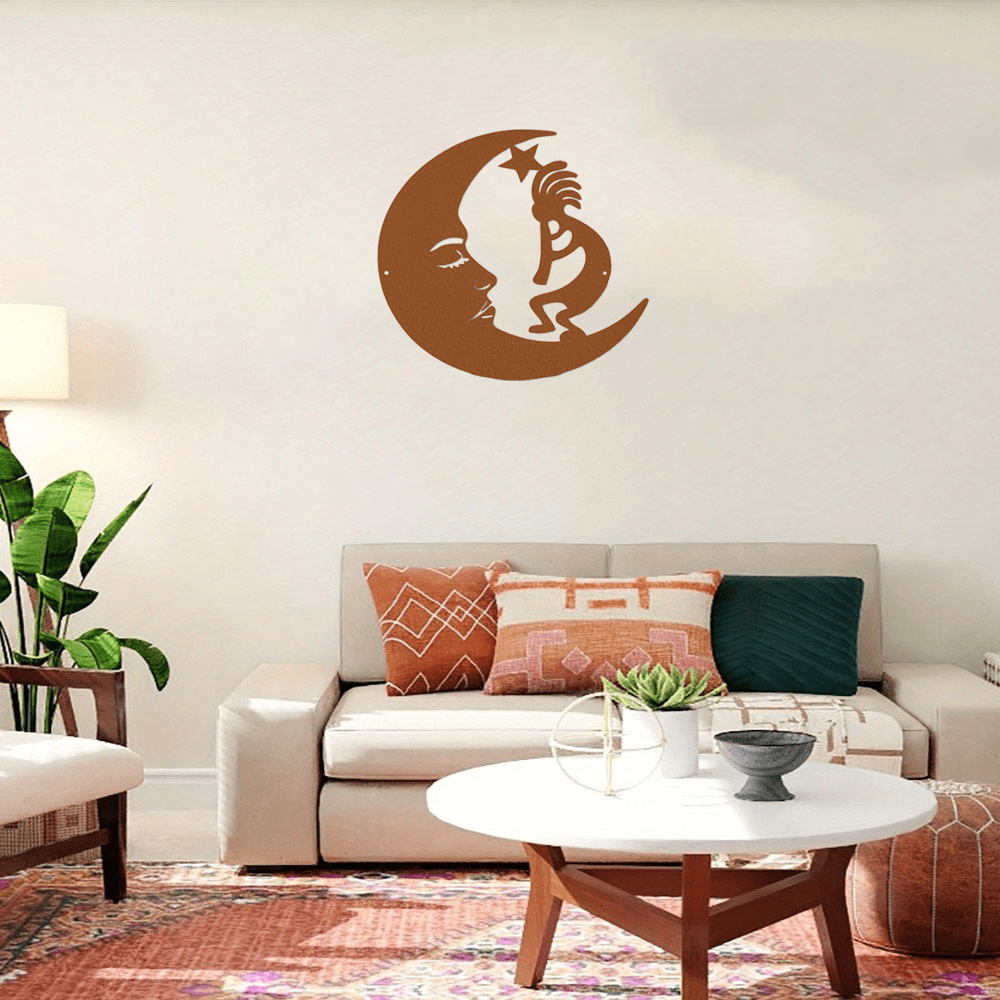 1 piece of moon metal sign, modern art style. Add a touch of brilliance to the wall. Exquisite craftsmanship, the choice of quality, make your space instantly revitalized. Wall decoration suitable for various occasions. E-I-D