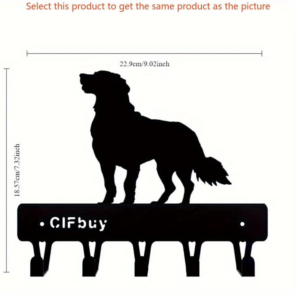 CIFbuy™ Stylish Black Iron Key Hook - 1pc Sandblasted Metal Hanger with Artistic Ironwork Design, Multi-Purpose Wall-Mounted Organizer for Keys & Accessories, Enhances Home Decor Value, Collectible Figurines.