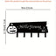 CIFbuy™ 1pc Black Iron Key Hook Rack - Metal Sandblasting & Ironwork Design, Versatile as Clothes Hanger, Sturdy Wall-mounted, Enhances Home Value, Halloween Christmas Festive Vibe, Festival Decoration.