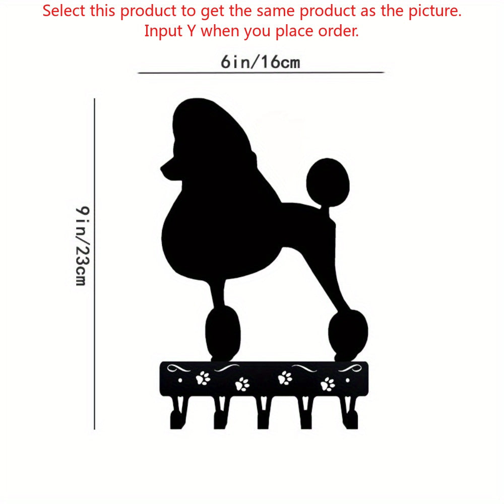 CIFbuy™ Pet-Themed Iron Wall Storage - 1pc German Shorthaired Pointer Key & Coat Hanger, Durable Metal Rack with Adhesive Wall Sticker for Home Organization, Collectible Figurines.