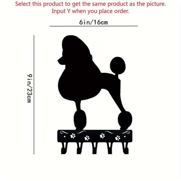 CIFbuy™ Pet-Themed Iron Wall Storage - 1pc German Shorthaired Pointer Key & Coat Hanger, Durable Metal Rack with Adhesive Wall Sticker for Home Organization, Collectible Figurines.
