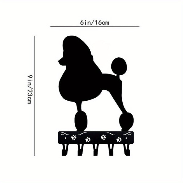 CIFbuy™ Pet-Themed Iron Wall Storage - 1pc German Shorthaired Pointer Key & Coat Hanger, Durable Metal Rack with Adhesive Wall Sticker for Home Organization, Collectible Figurines.