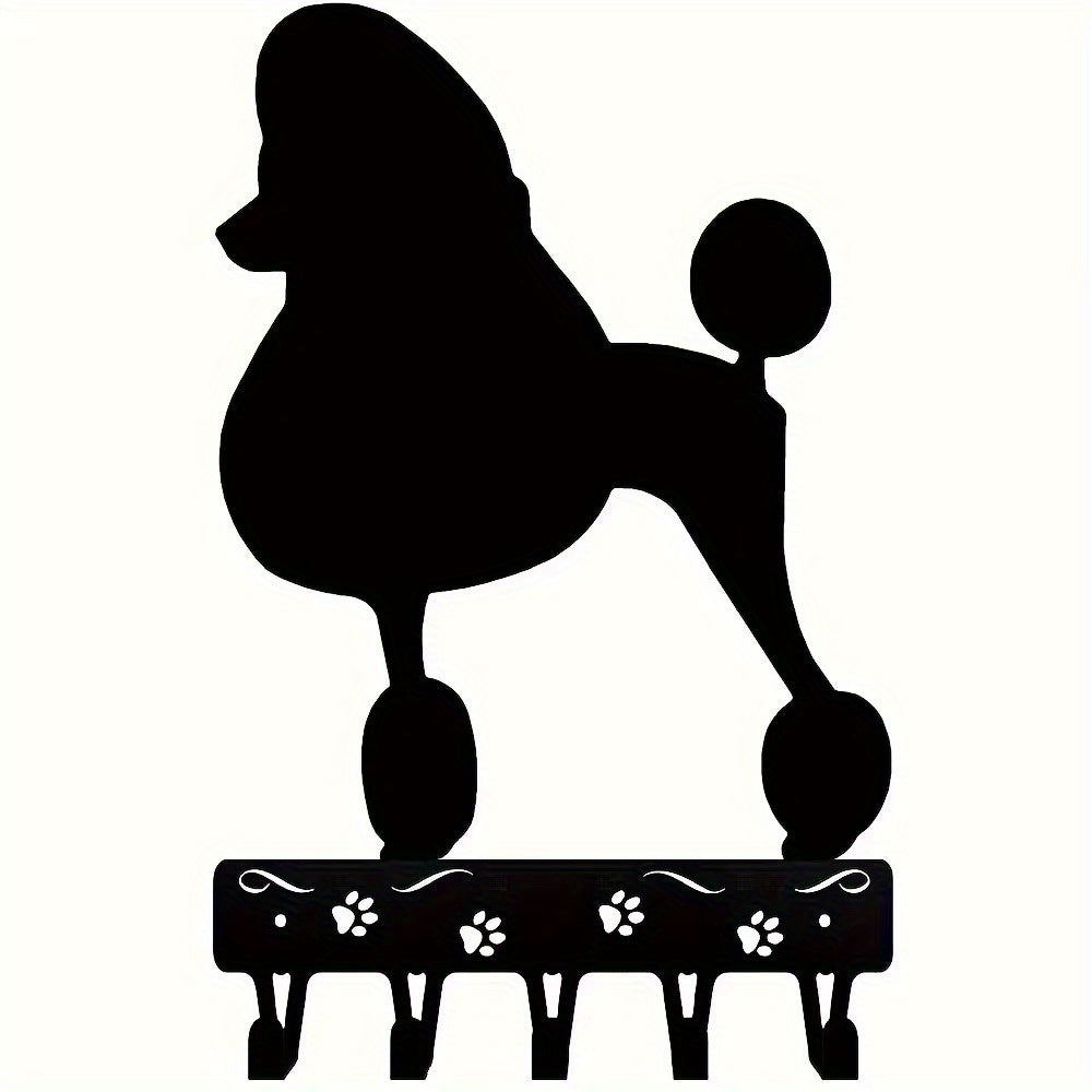 CIFbuy™ Heavy Duty Wrought Iron Key Holder - Black Metal Wall Mount Hanger with Sandblasted Texture, Space-Saving Organizer for Entryway & Bedroom, Rustic Farmhouse Decor, Collectible Figurines.