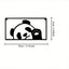 [Cute Panda] 1 piece Black panda wall hanging, cute panda shape, pure black design exudes mysterious elegance, making the home instantly full of vitality and fun, suitable for wall decoration in living rooms and bedrooms.