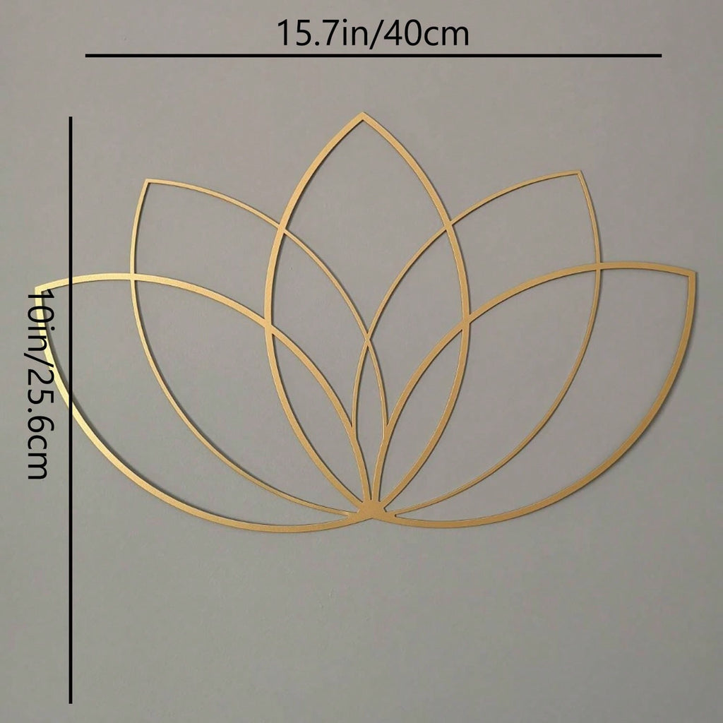 A mandala metal wall hanging, a fine black lotus mandala wall decoration, a women's artwork, suitable for homes, living rooms, courtyard or garden decorations, balconies, decorative sculptures, home decorations, room decorations
