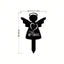 1pc, Memorial Stakes, Cemetery Grave Plaque Stake Markers, Memorial Angel Plaques For Sympathy Garden Stake Metal Grave Stake