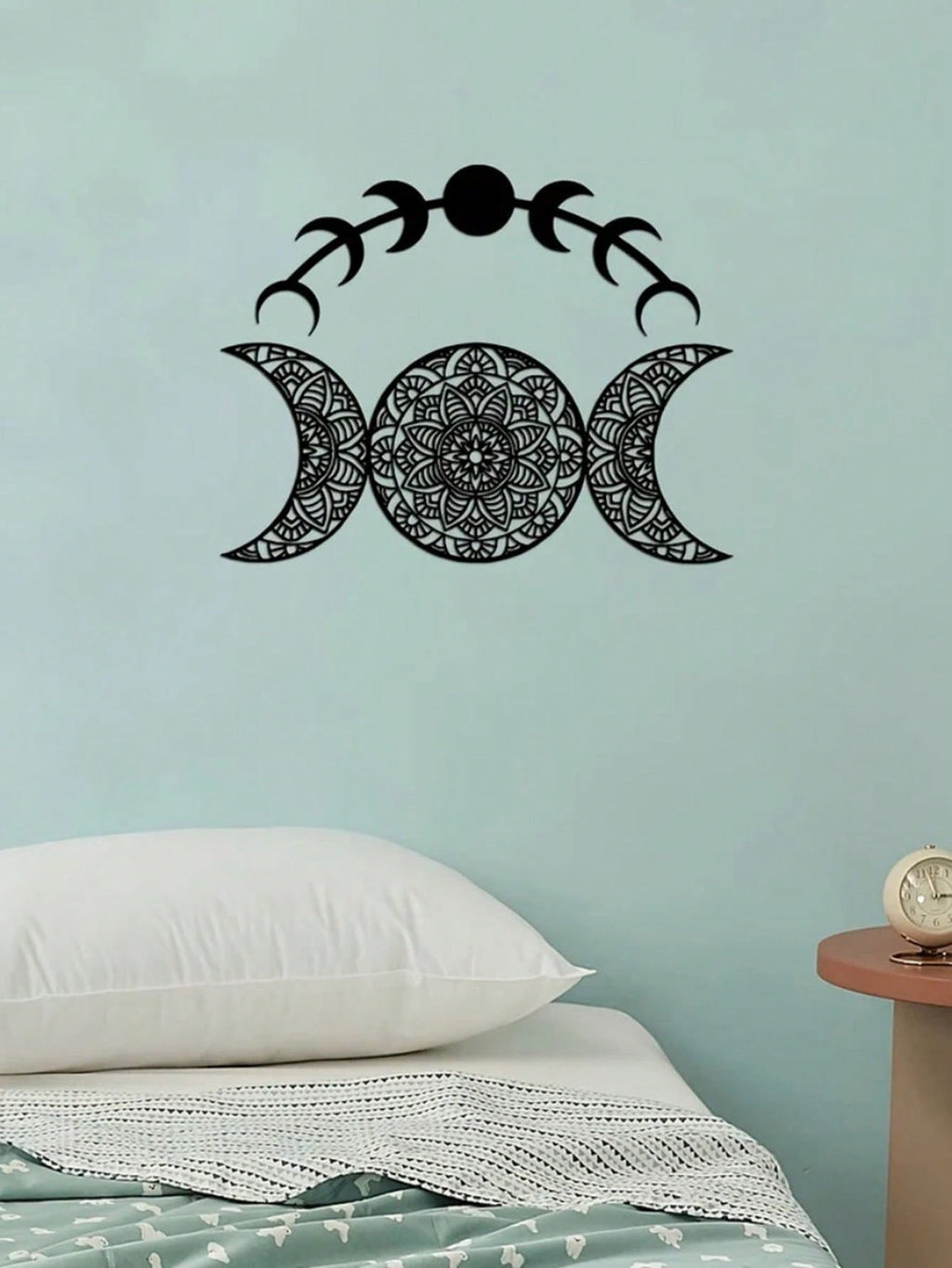 2-Piece set of decorative leaf/flower home wall decoration, metal wall decoration interior home decoration modern art, suitable for garden party decoration, home decoration, room decoration