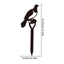 Charming 1pc Bird Family Metal Garden Stakes - Durable, Easy-Install Outdoor Decor For Patio & Lawn - Perfect Mother's Day Gift