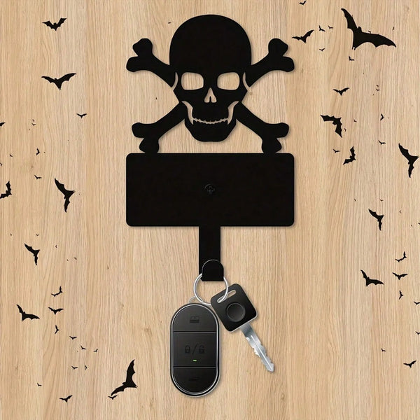 1 piece of beautiful black metal hook wall decoration - perfect for living room, foyer or holiday decoration, rust-resistant and durable, long-lasting charm, suitable for a variety of festivals.