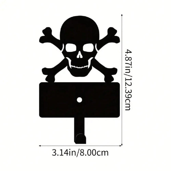 1 piece of beautiful black metal hook wall decoration - perfect for living room, foyer or holiday decoration, rust-resistant and durable, long-lasting charm, suitable for a variety of festivals.