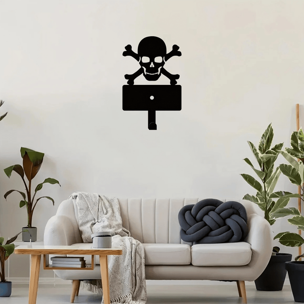1 piece of beautiful black metal hook wall decoration - perfect for living room, foyer or holiday decoration, rust-resistant and durable, long-lasting charm, suitable for a variety of festivals.