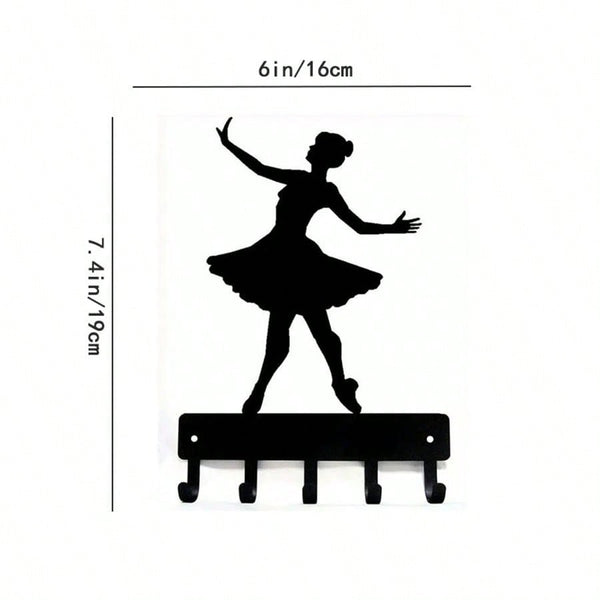 1 ballerina styling home decoration hook, wall-mounted multi-functional storage hook, suitable for kitchen, bedroom and porch. Can be used to store cups, kitchen utensils, aprons, kitchen towels, keys, bags, coats, etc.