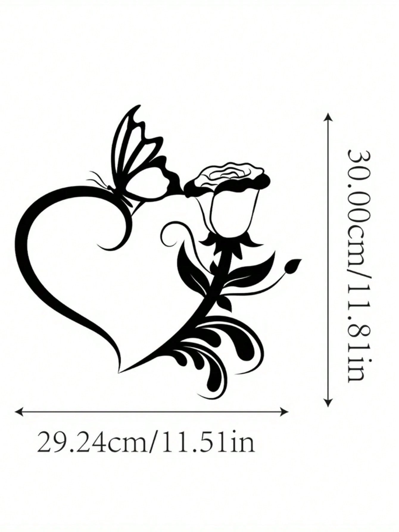 1 Pc Heart Flower Metal Wall Decoration Is The Best Gift Of Love, Suitable For Bedrooms, Living Rooms And Other Spaces, Very Suitable For Valentine's Day And Other Festivals, The Most Perfect Wall Decoration For Couples ,Valentine's Day