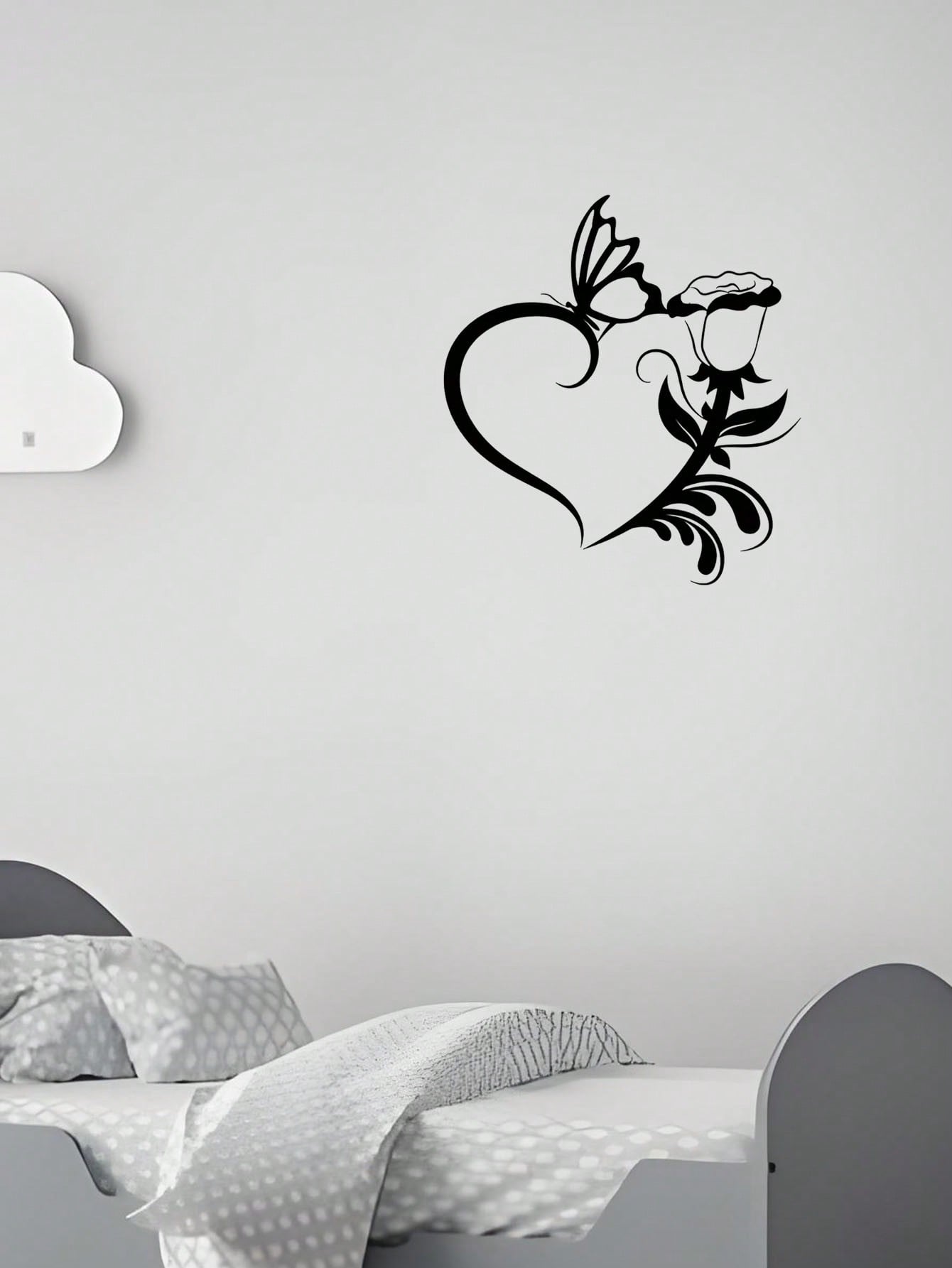 1 Pc Heart Flower Metal Wall Decoration Is The Best Gift Of Love, Suitable For Bedrooms, Living Rooms And Other Spaces, Very Suitable For Valentine's Day And Other Festivals, The Most Perfect Wall Decoration For Couples ,Valentine's Day