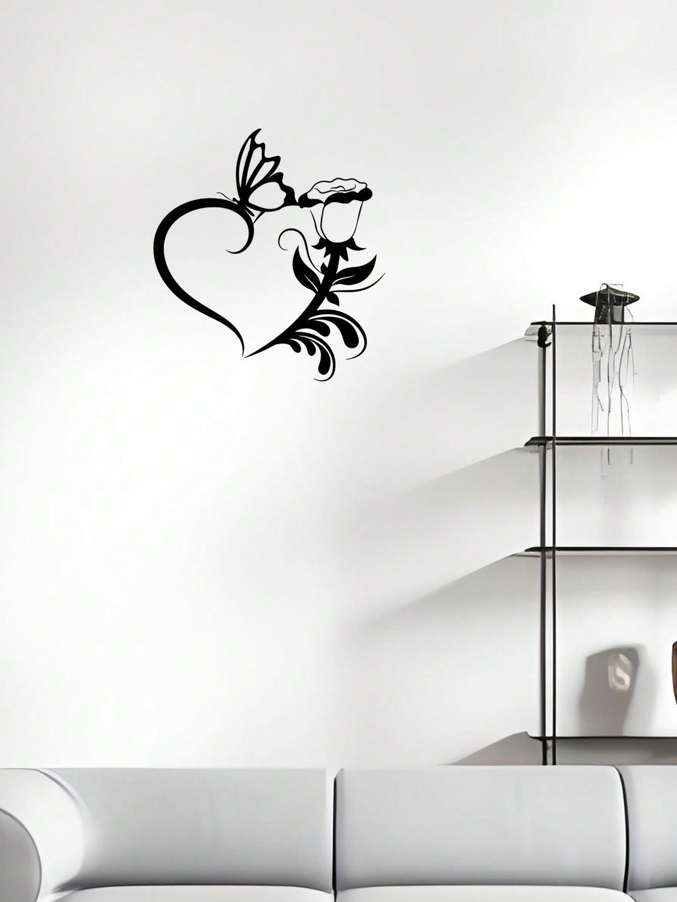 1 Pc Heart Flower Metal Wall Decoration Is The Best Gift Of Love, Suitable For Bedrooms, Living Rooms And Other Spaces, Very Suitable For Valentine's Day And Other Festivals, The Most Perfect Wall Decoration For Couples ,Valentine's Day