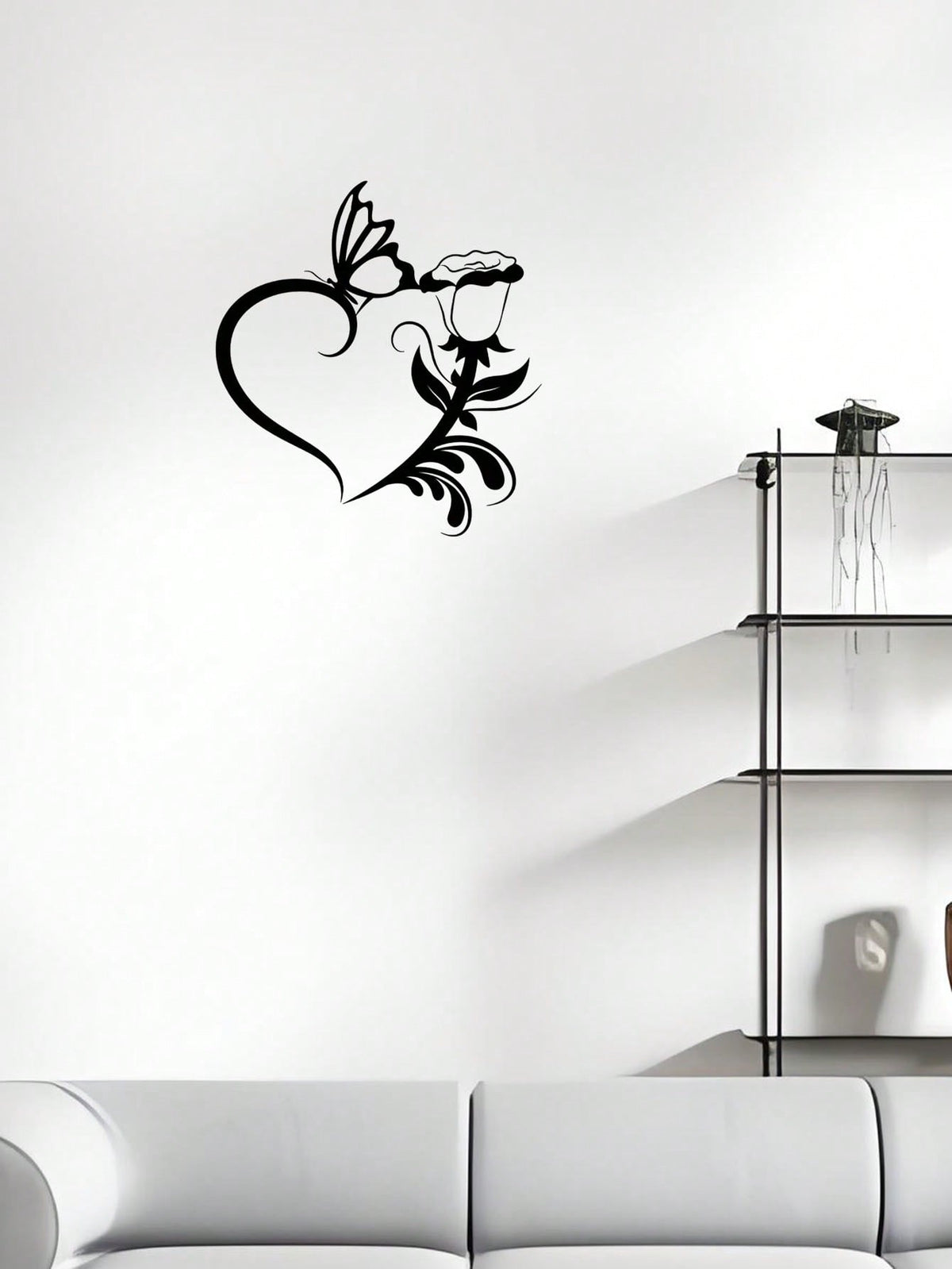 1 Pc Heart Flower Metal Wall Decoration Is The Best Gift Of Love, Suitable For Bedrooms, Living Rooms And Other Spaces, Very Suitable For Valentine's Day And Other Festivals, The Most Perfect Wall Decoration For Couples ,Valentine's Day