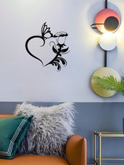 1 Pc Heart Flower Metal Wall Decoration Is The Best Gift Of Love, Suitable For Bedrooms, Living Rooms And Other Spaces, Very Suitable For Valentine's Day And Other Festivals, The Most Perfect Wall Decoration For Couples ,Valentine's Day