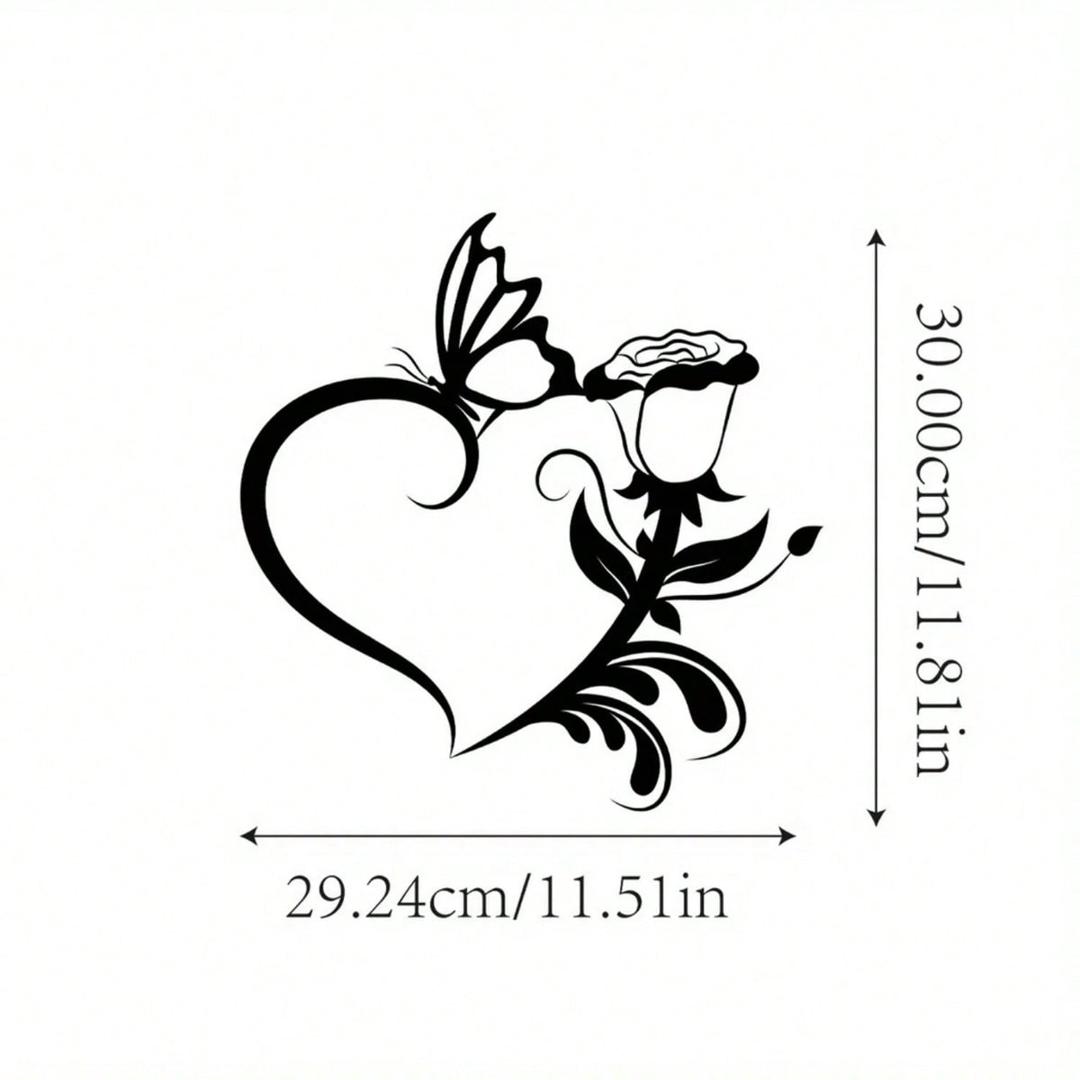 1 Pc Heart Flower Metal Wall Decoration Is The Best Gift Of Love, Suitable For Bedrooms, Living Rooms And Other Spaces, Very Suitable For Valentine's Day And Other Festivals, The Most Perfect Wall Decoration For Couples ,Valentine's Day