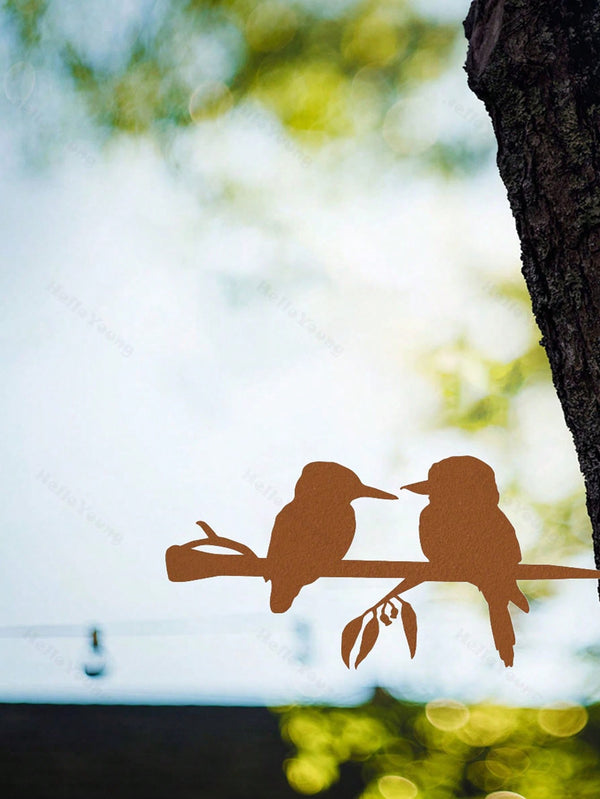 A charming animal-shaped metal tree ornament, a beautiful gardening ornament, suitable for a variety of courtyard and garden decorations, creates an artistic atmosphere in the garden, and is an excellent gift choice.