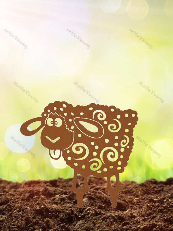 Pack of 1. This colorful and cute animal metal floor plug is an attractive garden accessory. Suitable for a variety of patio and garden arrangements, it adds an artistic touch to the space and makes a great gift.