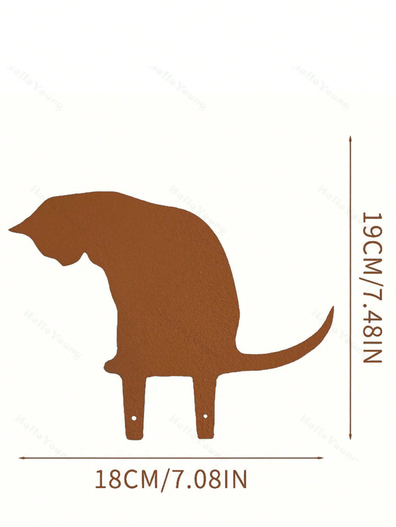 "1 Corgi Silhouette Hollow Wall Decor - Rural Outdoor Home Garden Decor, Perfect Garden Decor for Small Animal Lovers"