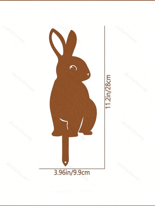 "1 Corgi Silhouette Hollow Wall Decor - Rural Outdoor Home Garden Decor, Perfect Garden Decor for Small Animal Lovers"