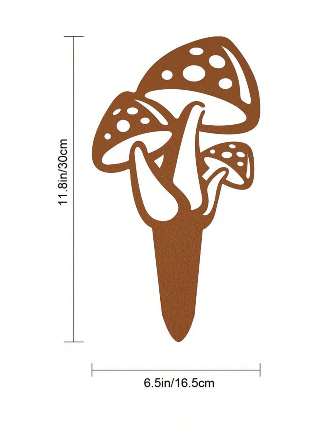 This adorable mushroom-shaped metal floor plug set makes stunning garden decorations. They are suitable for a variety of patio and garden settings, adding an artistic touch and making great gifts.