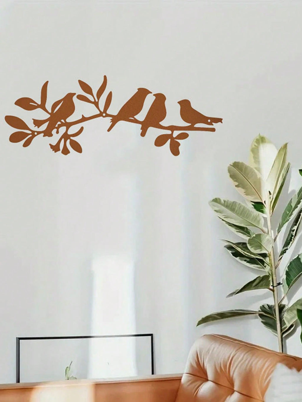 1 Pc Animal Bird Decorative Metal Wall Decoration, Charming Interior Decoration, Suitable For Various Scenes Such As Bedroom, Living Room Study, Etc., Adding Artistic Charm To The Space, And Is A Great Gift Choice.