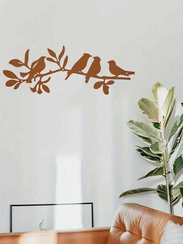 1 Pc Animal Bird Decorative Metal Wall Decoration, Charming Interior Decoration, Suitable For Various Scenes Such As Bedroom, Living Room Study, Etc., Adding Artistic Charm To The Space, And Is A Great Gift Choice.