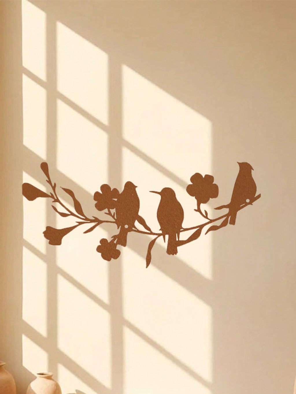1 Pc Animal Bird Decorative Metal Wall Decoration, Charming Interior Decoration, Suitable For Various Scenes Such As Bedroom, Living Room Study, Etc., Adding Artistic Charm To The Space, And Is A Great Gift Choice.