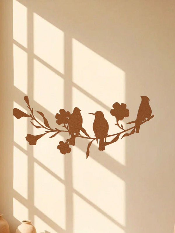 1 Pc Animal Bird Decorative Metal Wall Decoration, Charming Interior Decoration, Suitable For Various Scenes Such As Bedroom, Living Room Study, Etc., Adding Artistic Charm To The Space, And Is A Great Gift Choice.