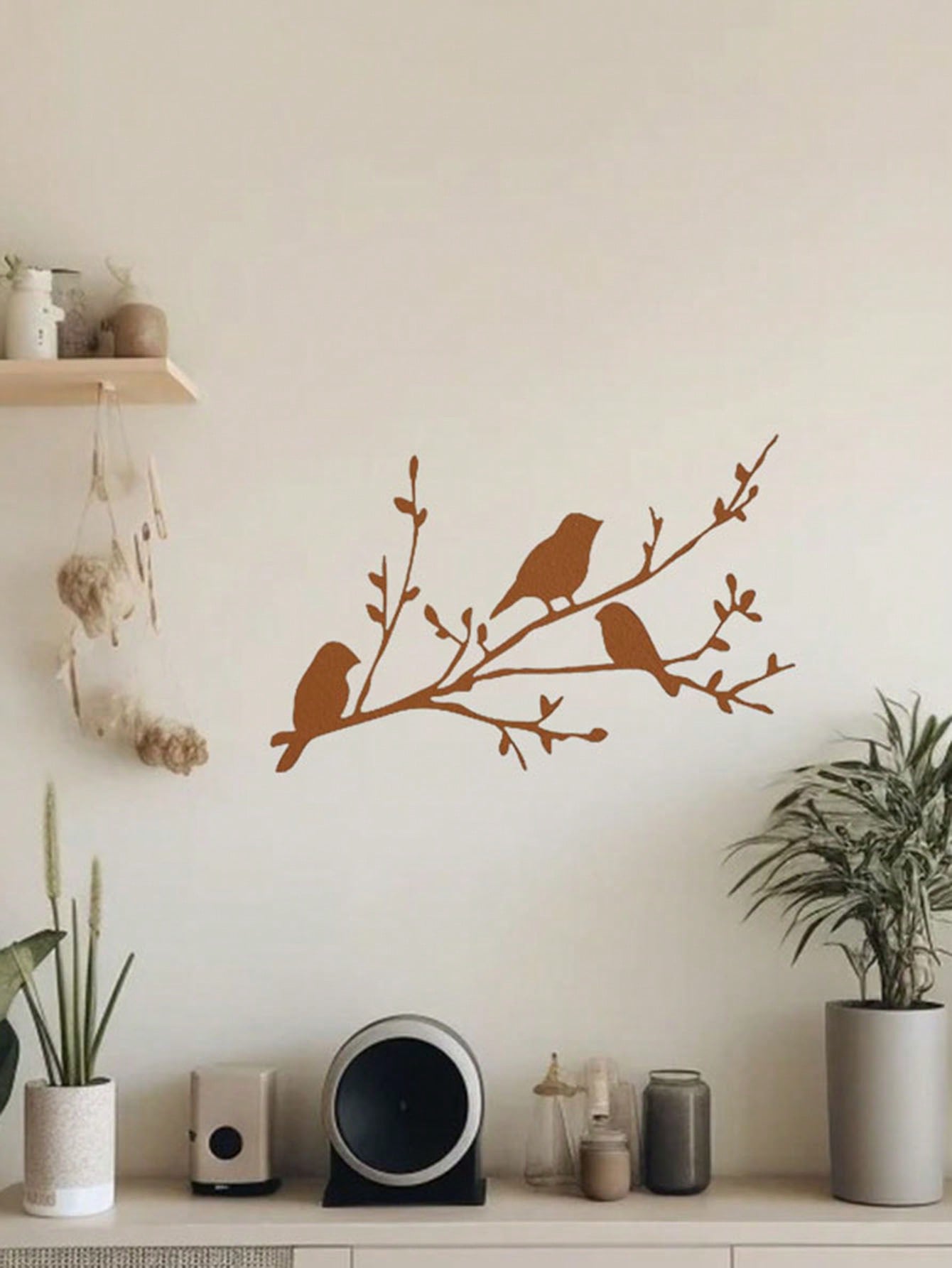 1 Pc Animal Bird Decorative Metal Wall Decoration, Charming Interior Decoration, Suitable For Various Scenes Such As Bedroom, Living Room Study, Etc., Adding Artistic Charm To The Space, And Is A Great Gift Choice.