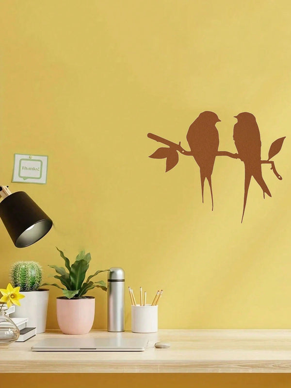 1 Pc Animal Bird Decorative Metal Wall Decoration, Charming Interior Decoration, Suitable For Various Scenes Such As Bedroom, Living Room Study, Etc., Adding Artistic Charm To The Space, And Is A Great Gift Choice.