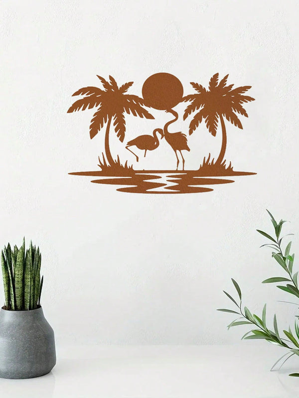 1 Pc Animal Bird Decorative Metal Wall Decoration, Charming Interior Decoration, Suitable For Various Scenes Such As Bedroom, Living Room Study, Etc., Adding Artistic Charm To The Space, And Is A Great Gift Choice.