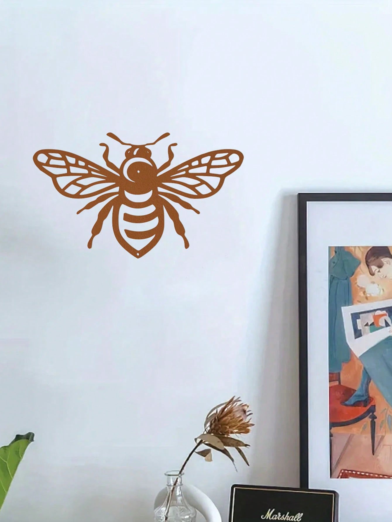 1 Pc Animal Bird Decorative Metal Wall Decoration, Charming Interior Decoration, Suitable For Various Scenes Such As Bedroom, Living Room Study, Etc., Adding Artistic Charm To The Space, And Is A Great Gift Choice.