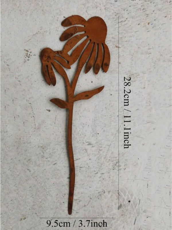 1 metal floor plug, suitable for animals and plants: create a garden art atmosphere, suitable for various spaces such as courtyards and gardens, exquisite garden decoration