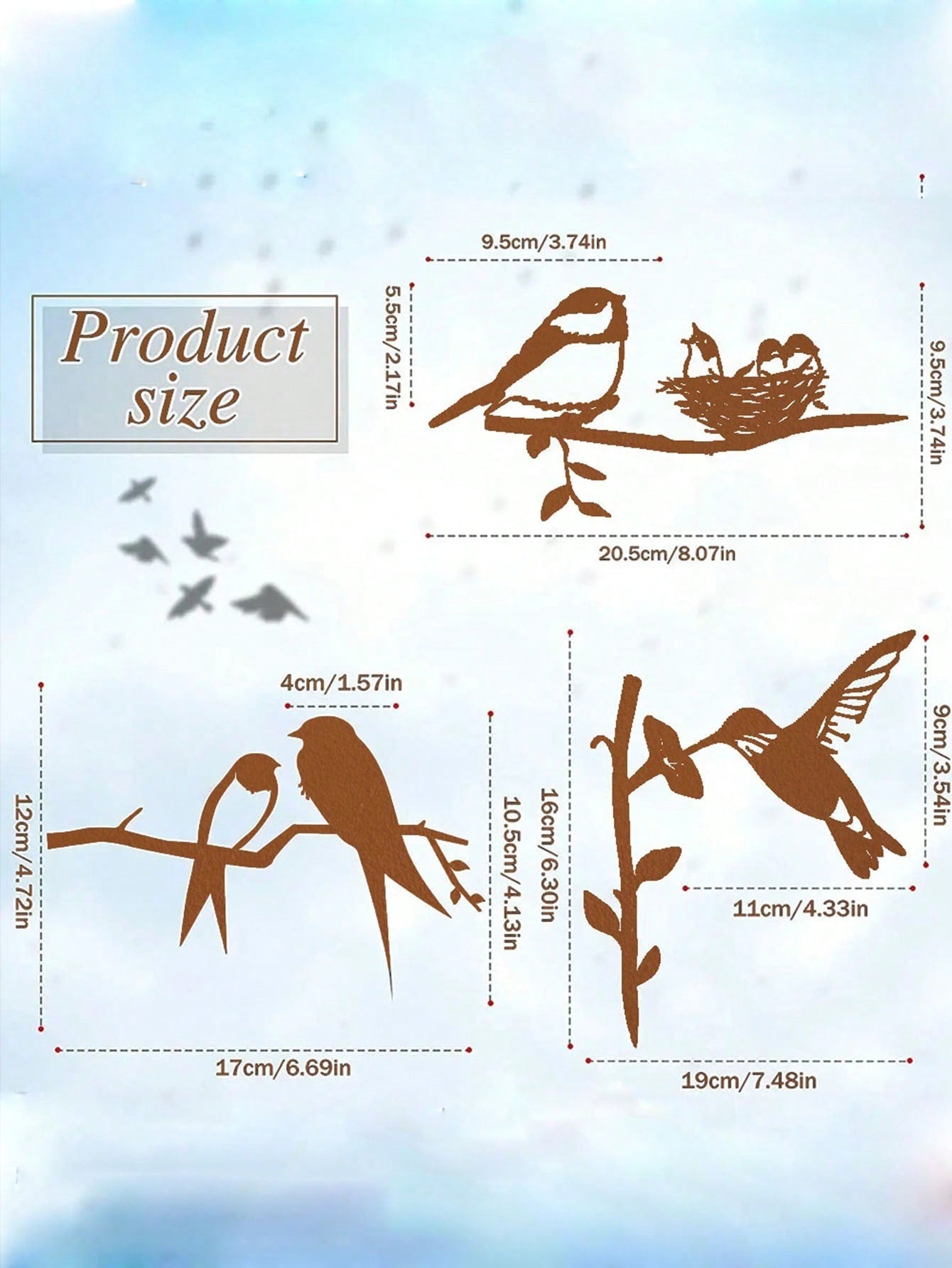 A set of exquisite metal wall decoration: gorgeous interior decoration, creating a warm family atmosphere, suitable for living rooms, bedrooms and other spaces, home decoration, room decoration, wall decoration Secondary image