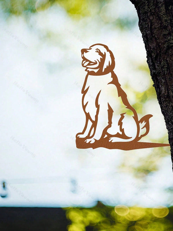 A cute animal-themed metal tree ornament with a gorgeous garden accent is perfect for any courtyard or garden, creating an artistic atmosphere and a delightful gift choice.