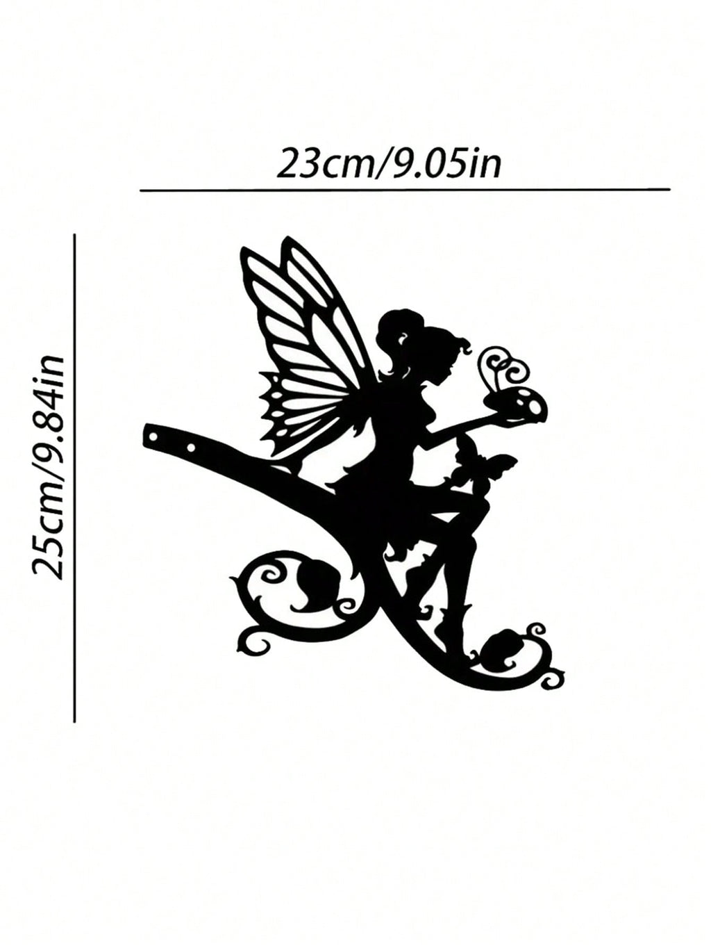 This black metal tree plug is a delicate gardening ornament that is suitable for gardens, gardens, and other places, adding a beautiful artistic atmosphere to the garden.