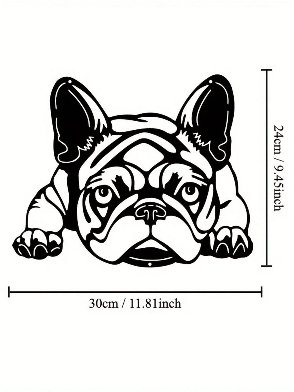 1 Pc Of Black Metal Puppy Wall Decor, Along With The Wall Decorations For The Living Room And Bedroom, Can Be Excellent Choices For Festival Gifts.