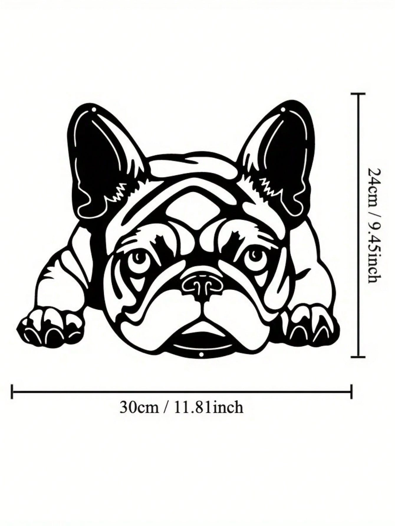 1 Pc Of Black Metal Puppy Wall Decor, Along With The Wall Decorations For The Living Room And Bedroom, Can Be Excellent Choices For Festival Gifts.