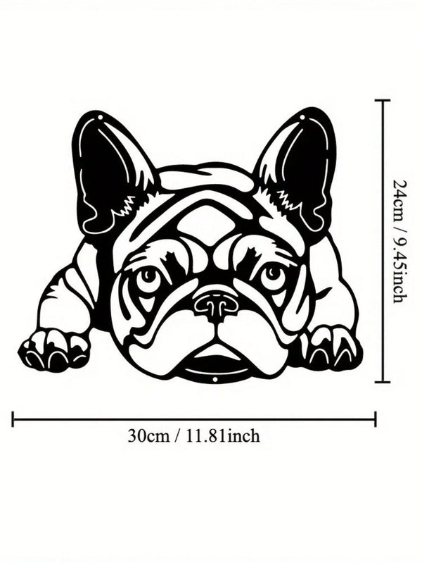 1 Pc Of Black Metal Puppy Wall Decor, Along With The Wall Decorations For The Living Room And Bedroom, Can Be Excellent Choices For Festival Gifts.