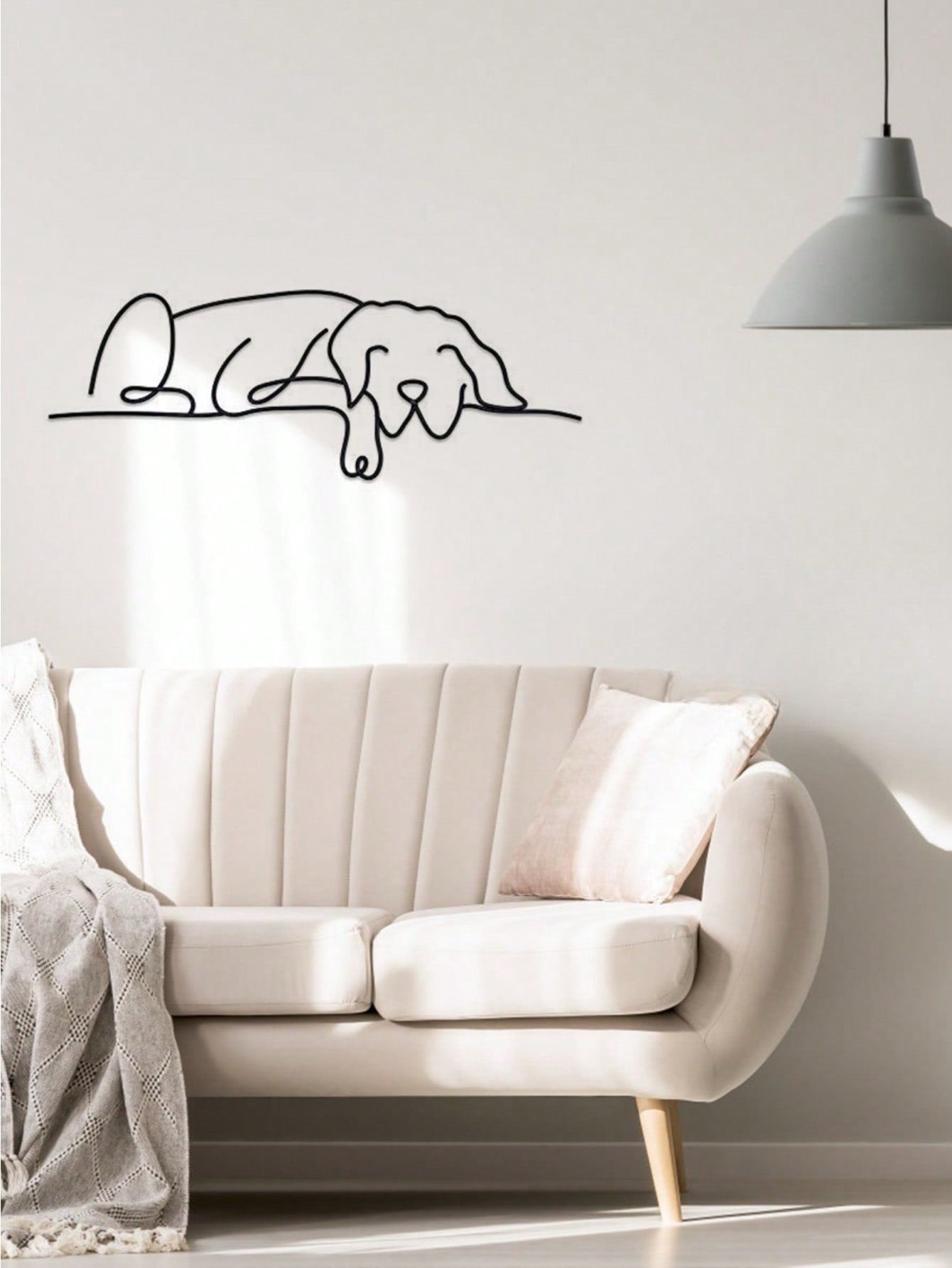 1 Pc Of Black Metal Puppy Wall Decor, Along With The Wall Decorations For The Living Room And Bedroom, Can Be Excellent Choices For Festival Gifts.