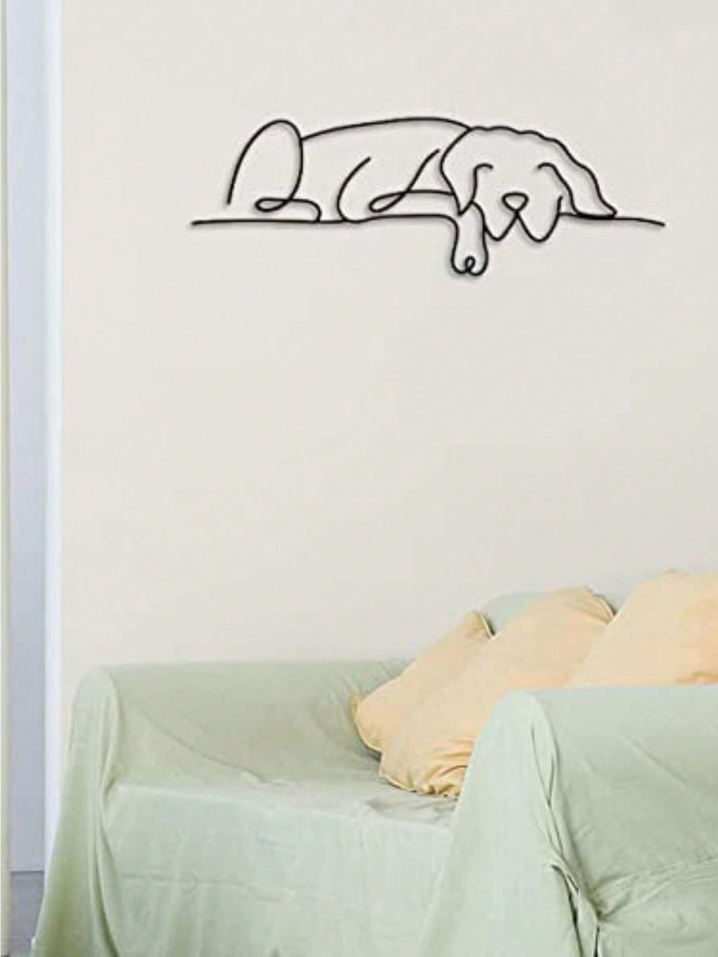 1 Pc Of Black Metal Puppy Wall Decor, Along With The Wall Decorations For The Living Room And Bedroom, Can Be Excellent Choices For Festival Gifts.