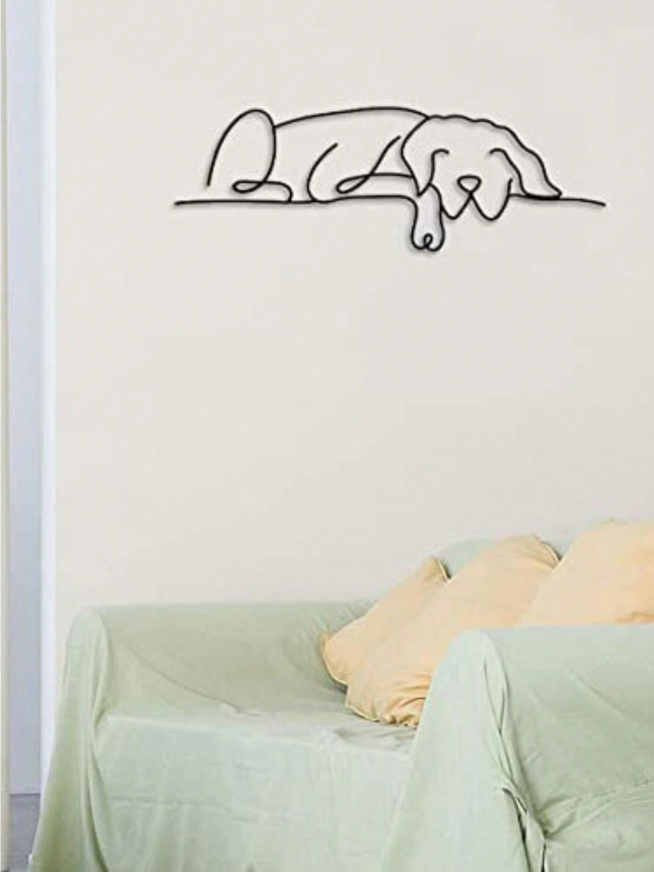 1 Pc Of Black Metal Puppy Wall Decor, Along With The Wall Decorations For The Living Room And Bedroom, Can Be Excellent Choices For Festival Gifts.