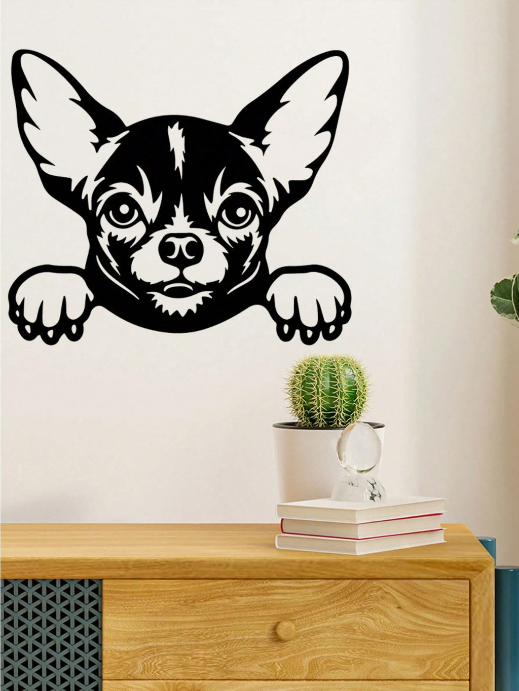 1 Pc Of Black Metal Puppy Wall Decor, Along With The Wall Decorations For The Living Room And Bedroom, Can Be Excellent Choices For Festival Gifts.