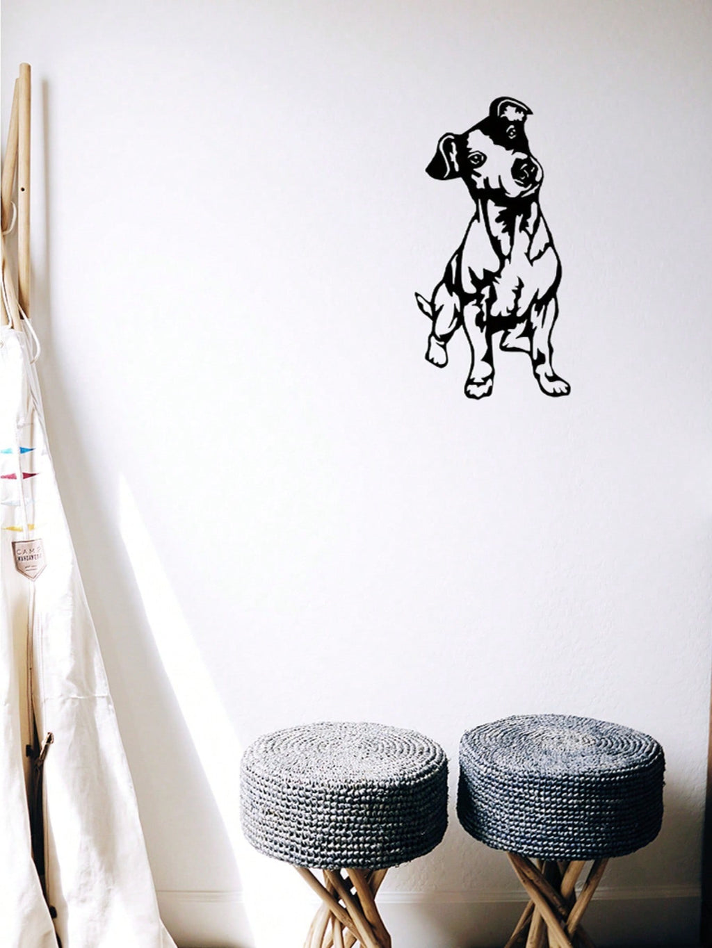 1 Pc Of Black Metal Puppy Wall Decor, Along With The Wall Decorations For The Living Room And Bedroom, Can Be Excellent Choices For Festival Gifts.