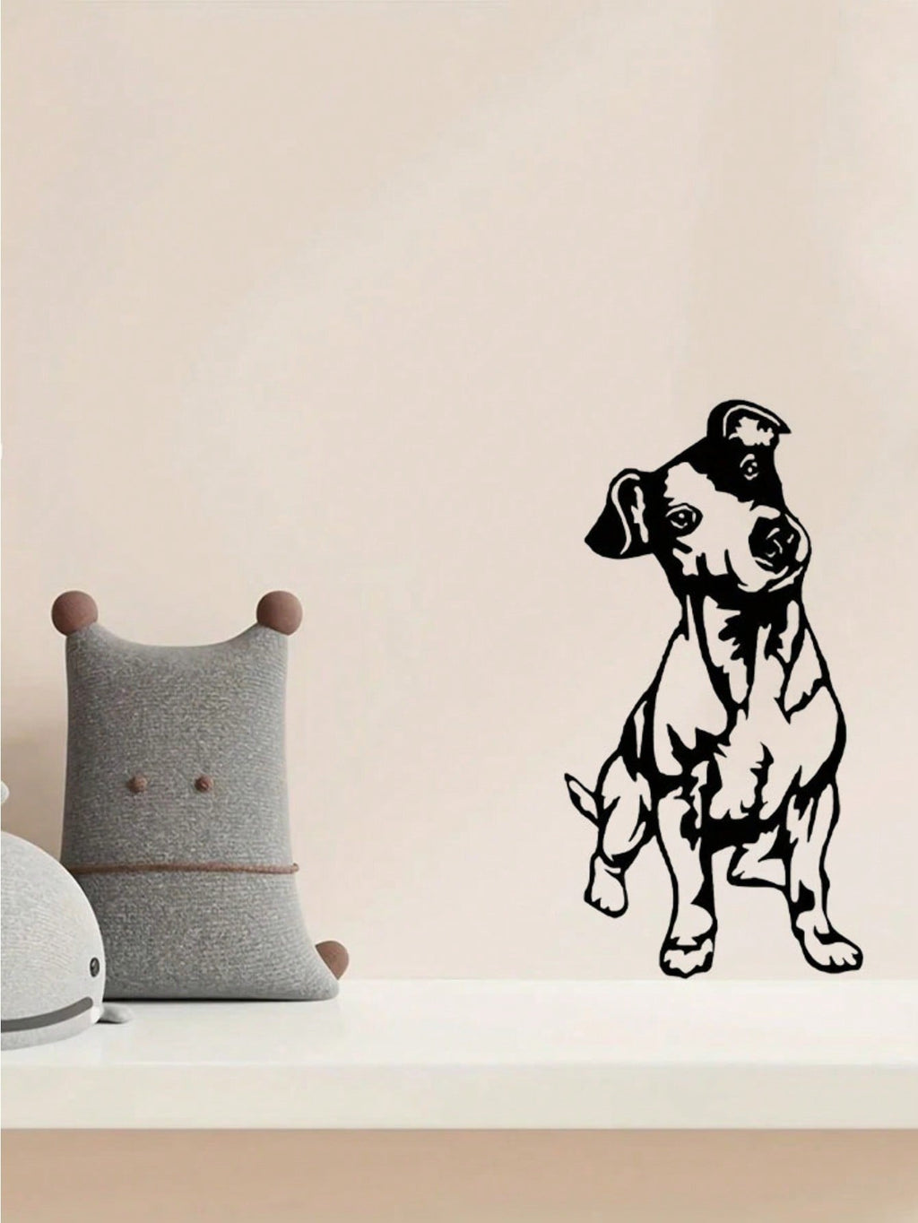 1 Pc Of Black Metal Puppy Wall Decor, Along With The Wall Decorations For The Living Room And Bedroom, Can Be Excellent Choices For Festival Gifts.